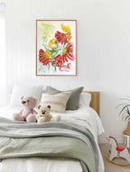 "Apple Fairy" Art Print for Kids Room