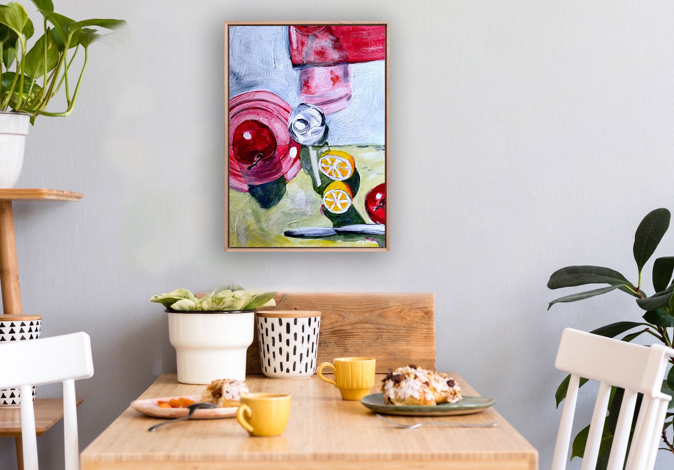 "Apple Lemon Still Life" Art Print