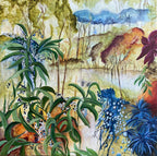 "Aussie Bush 3 Abstract" Art Print