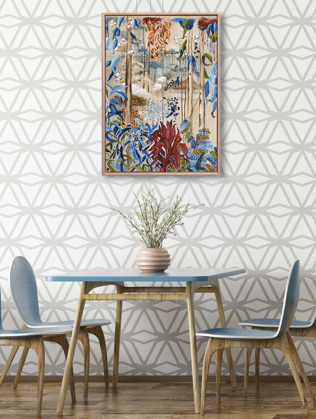 "Aussie Bush 9 Contemporary Landscape" Art Print