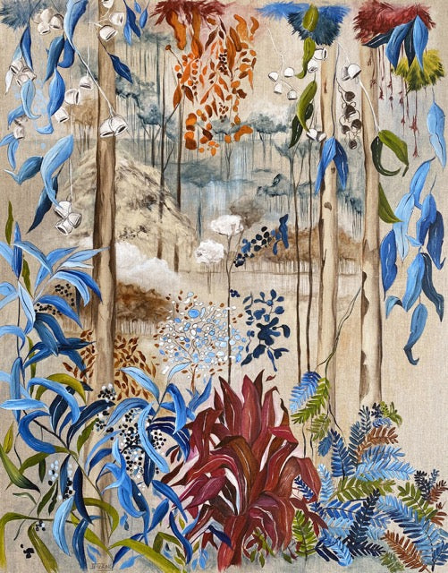 "Aussie Bush 9 Contemporary Landscape" Art Print