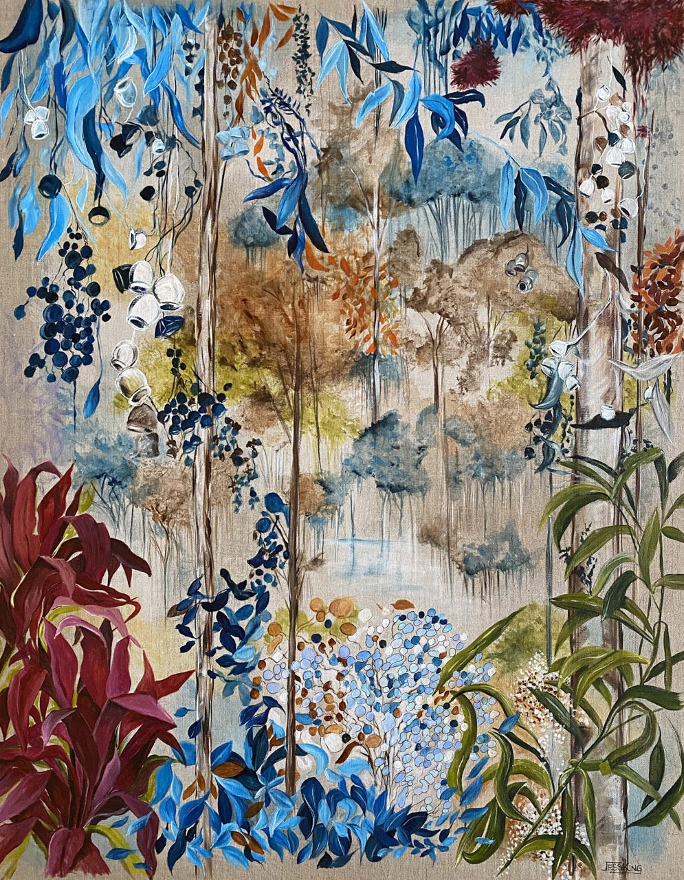 "Aussie Bush Walk Landscape" Art Print
