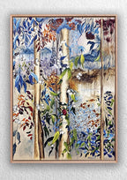 "Aussie Bush 7 Trees and Gum Leaves" Art Print