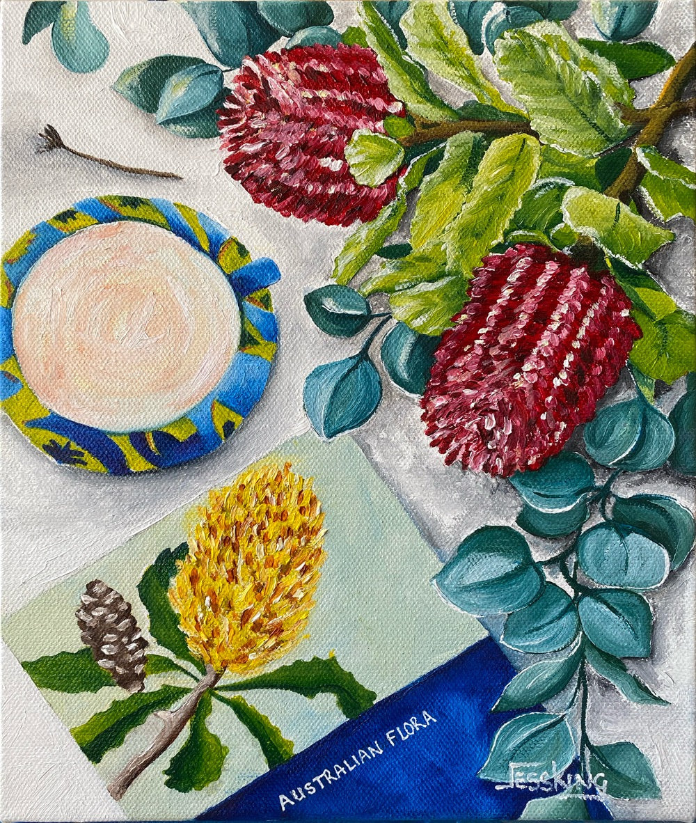 "Aussie Morning Tea Still Life" Art Print