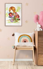 "Berry Fairy" Art Print for Kids Room