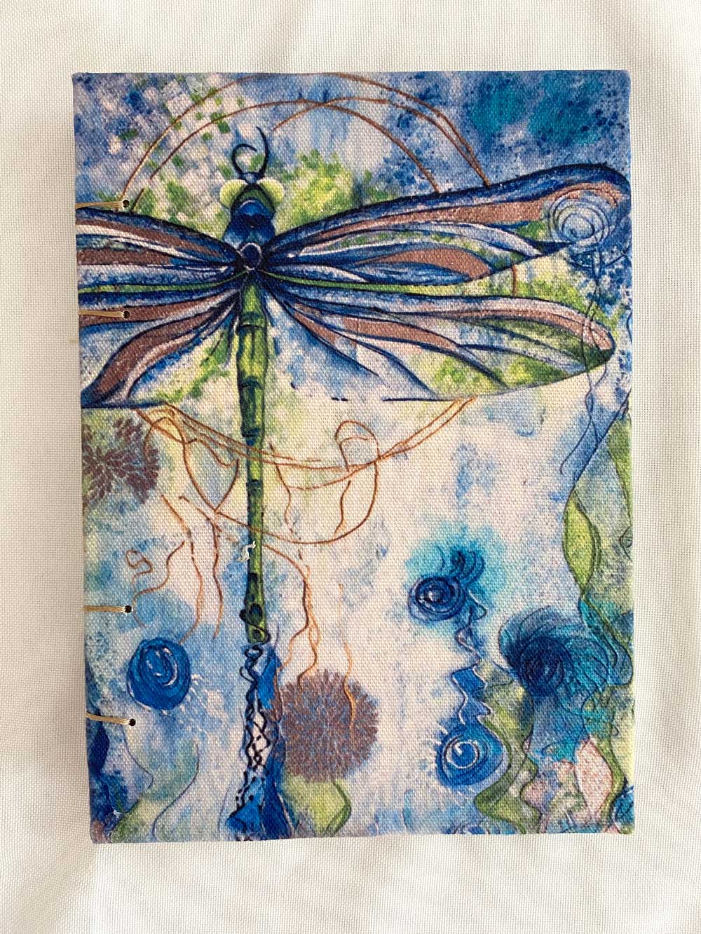 Blank A5 Art Journal | Dragonfly Cover Journal Jess King Artist Dragonfly-journal-Jess-King-scover