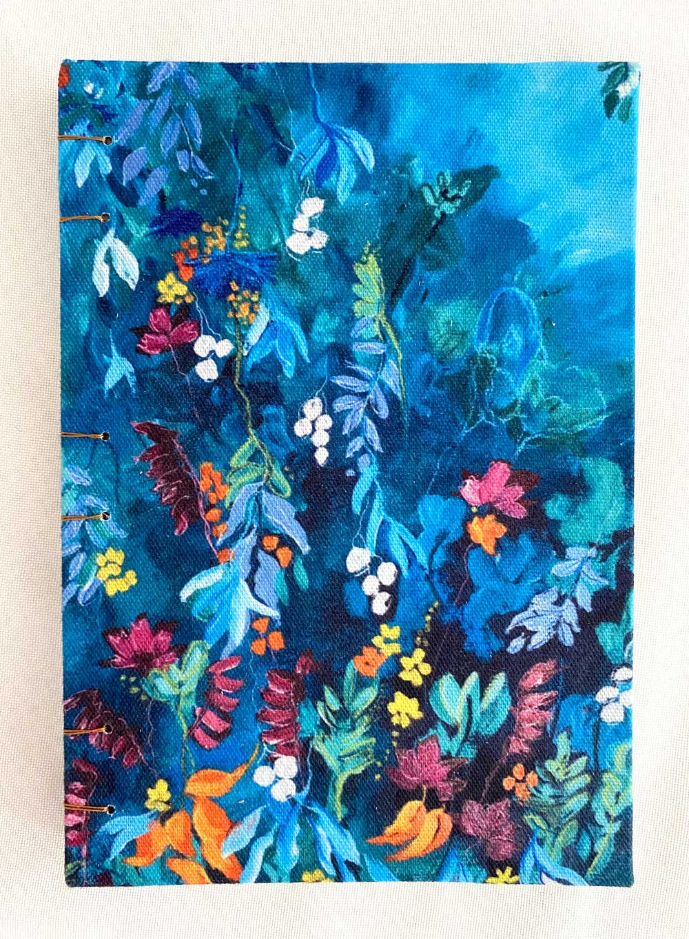 Blank A5 Art Journal | Flower Garden Cover Journal Jess King Artist Flower-garden-journal-Jess-King-cover