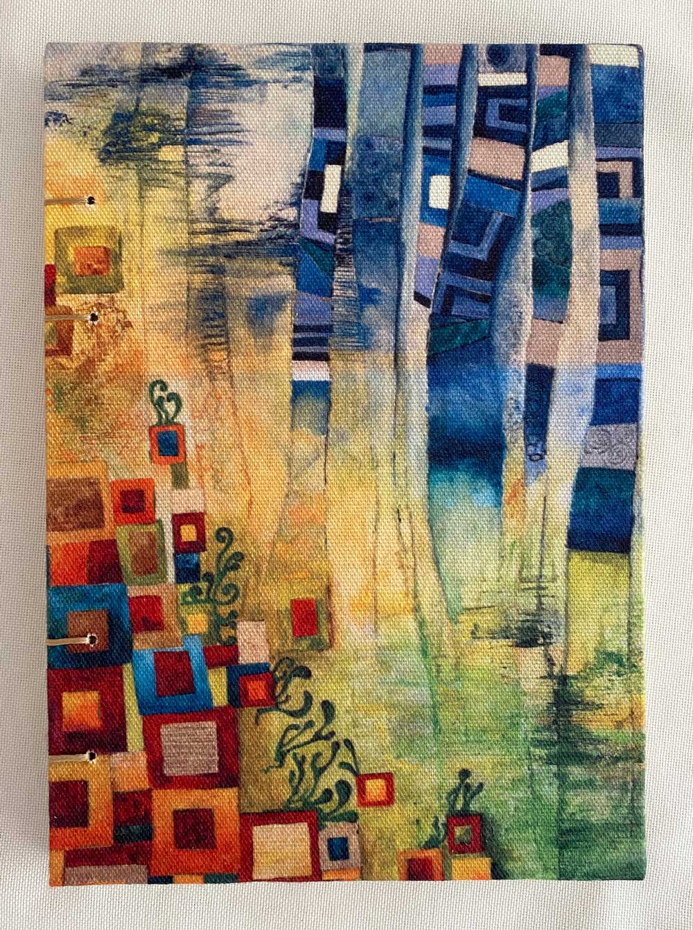 Blank A5 Art Journal | Geometric Cover Journal Jess King Artist Geometric-journal-Jess-King-cover