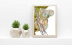 "Koala Bear Zen Drawing" Art Print