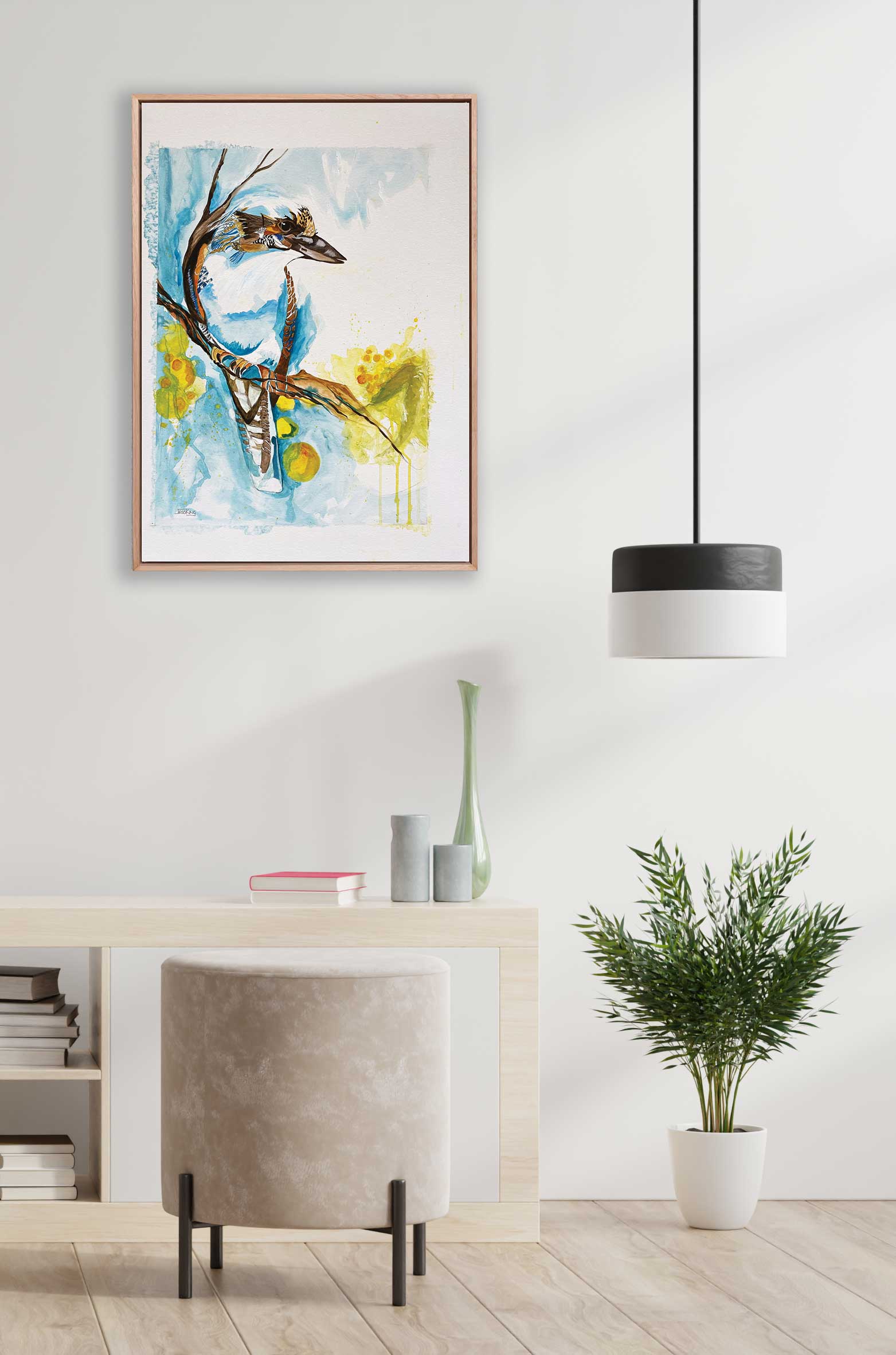 "Kookaburra Wattle" Art Print