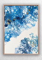 "Ocean Flow Abstract" Triptych Canvas Art Print Abstract Jess King Artist Oceanflow-1-art-print-jess-king-art