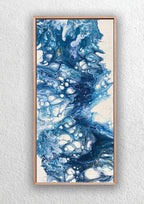 "Ocean Flow Abstract" Triptych Canvas Art Print Abstract Jess King Artist Oceanflow-2-wall-art-print-jess-king-artist