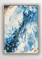 "Ocean Flow Abstract" Triptych Canvas Art Print Abstract Jess King Artist Oceanflow-3-art-print-jess-king