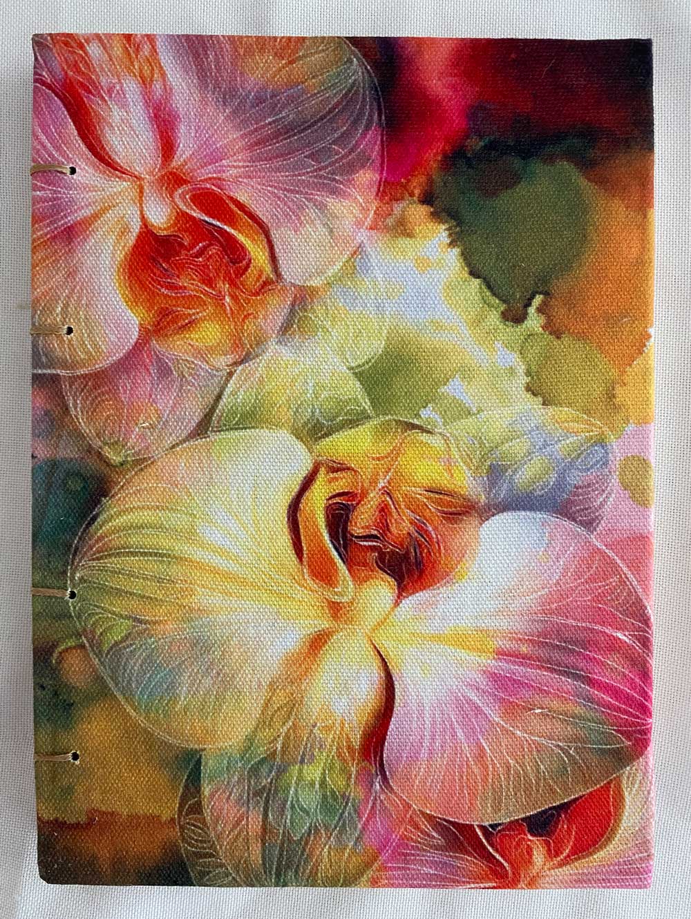Blank A5 Art Journal | Pink Orchid Cover Journal Jess King Artist Pink-Orchid-Journal-Jess-King-Cover