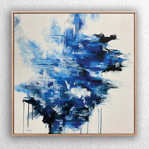 "Reflections Abstract" Canvas Art Print Abstract Jess King Artist Refelctions_abstract_framed-art-print-jess-king-artist