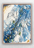 "Riverlife Abstract" Triptych Canvas Art Print Abstract Jess King Artist Riverlife-3-art-print-wall-art-Jess-King-artist