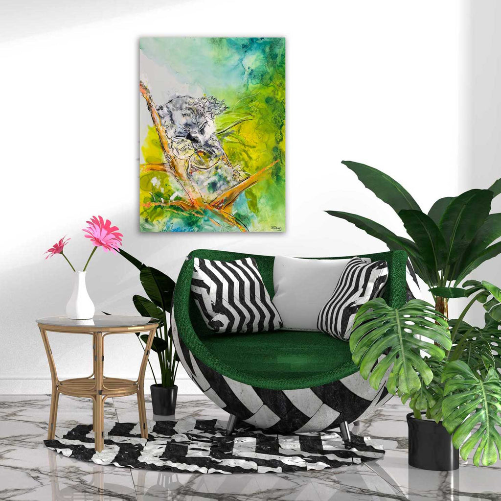 "Sleepy Koala Bear" Art Print