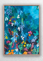 "Spring into Summer Garden" Canvas Art Print Abstract Jess King Artist Spring-into-summer-garden-affordable-art-print-by-Jess-king-artist