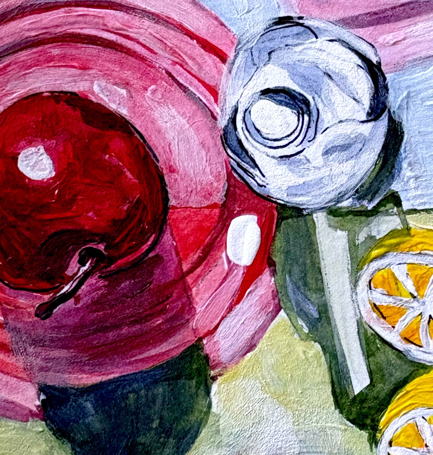 Tiny Treasure Apple Slice Original Still Life
