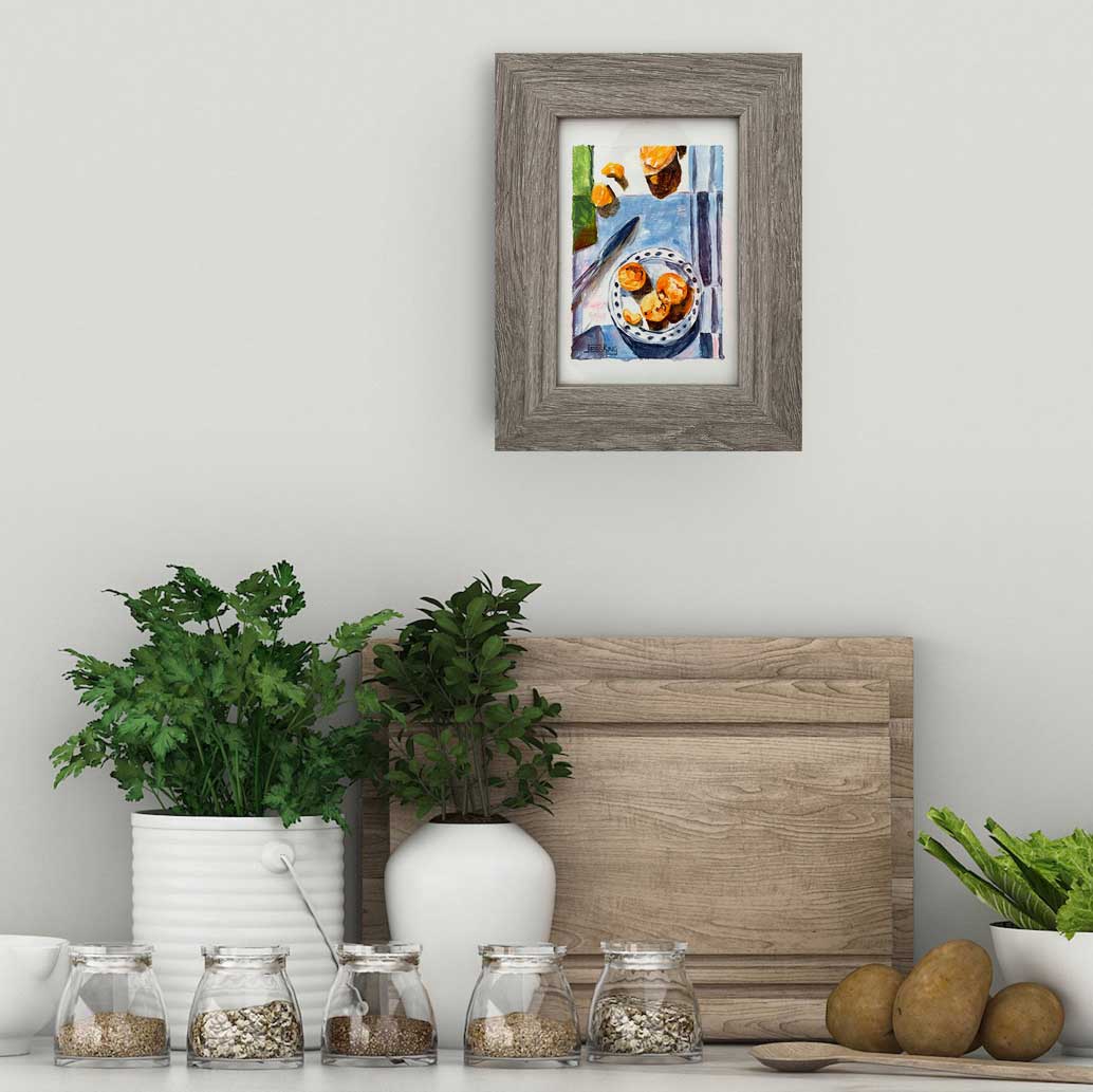 Tiny Treasure Orange Slice Original Still Life