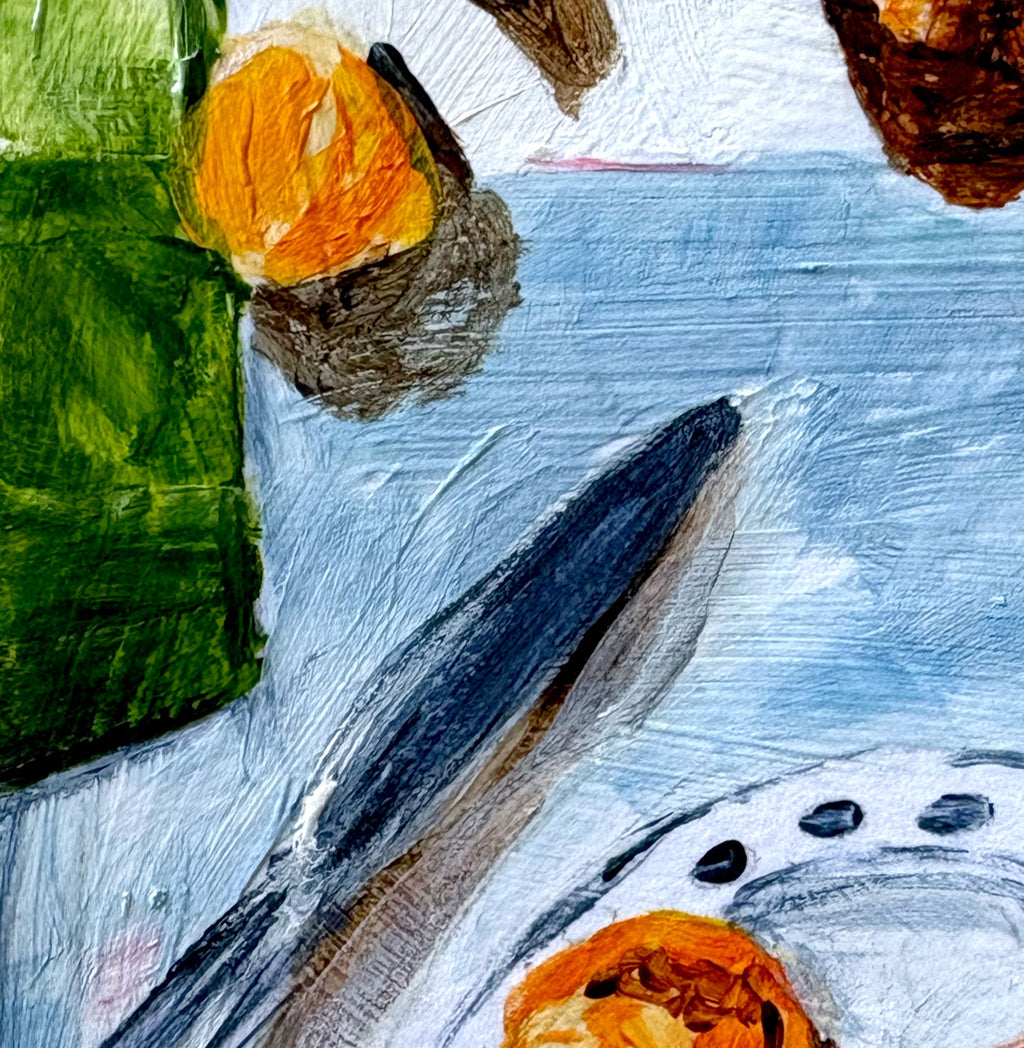 Tiny Treasure Orange Slice Original Still Life