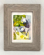 Tiny Treasure Pears and Tea Original Still Life