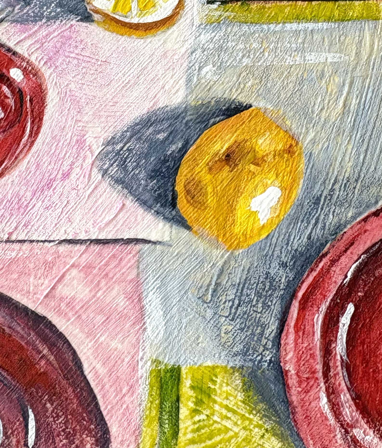 Tiny Treasure Red Vase Original Still Life