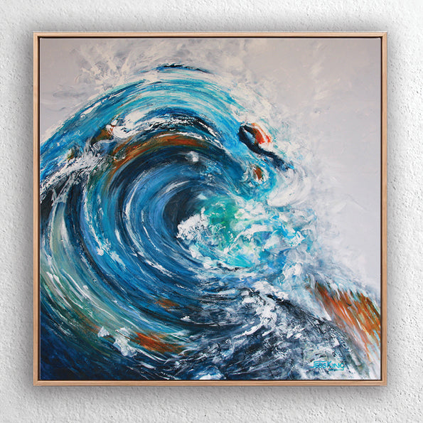 "Wave Crashing 2" Canvas Art Print Abstract Jess King Artist Wavecrashing-2-by_Jess_King_Artist