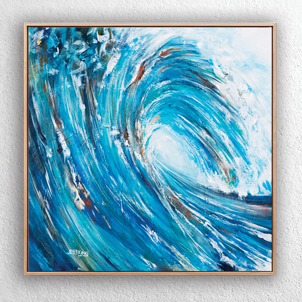 "Wave Crashing 1" Canvas Art Print Abstract Jess King Artist Wavecrashing_affordable_art_print_by_jess_king_artist